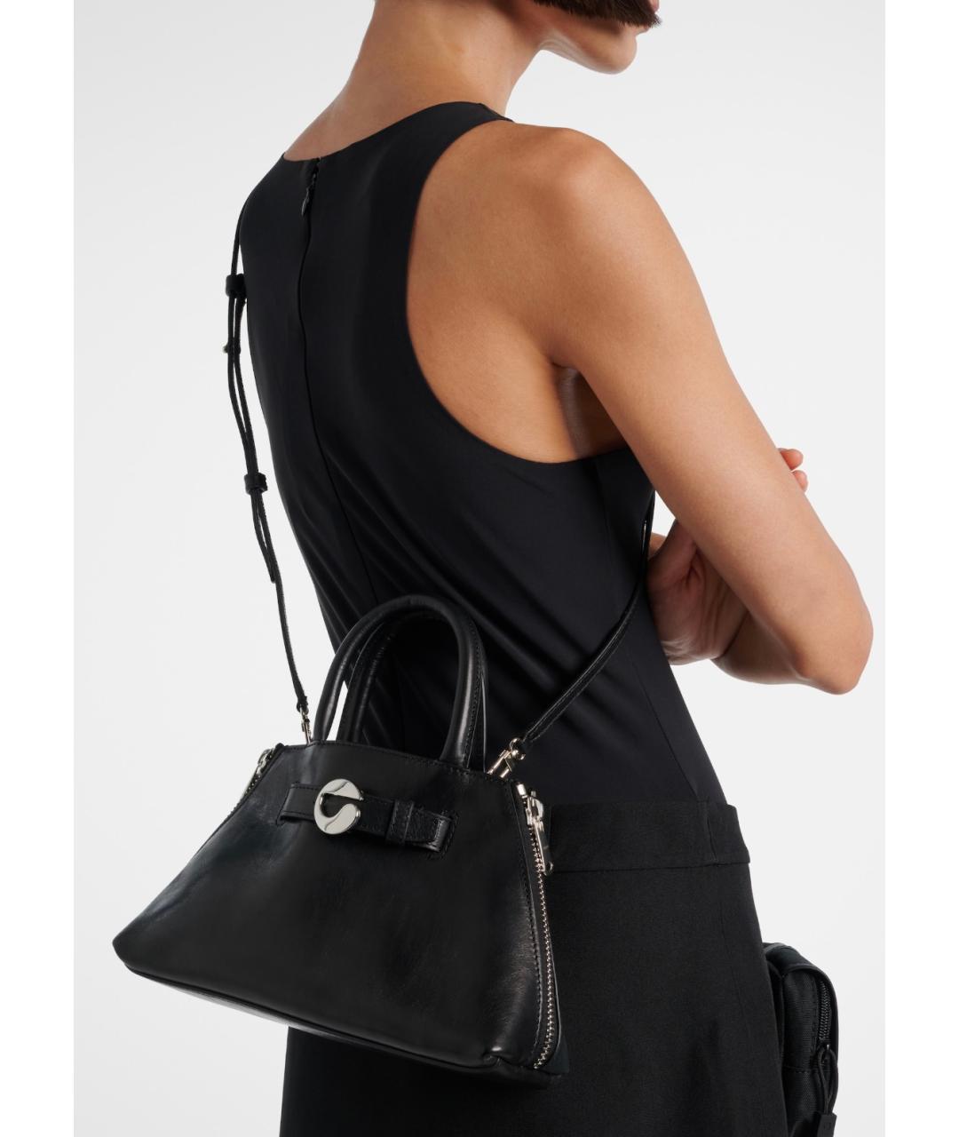COPERNI Черная кожаная сумка с короткими ручками, фото 2