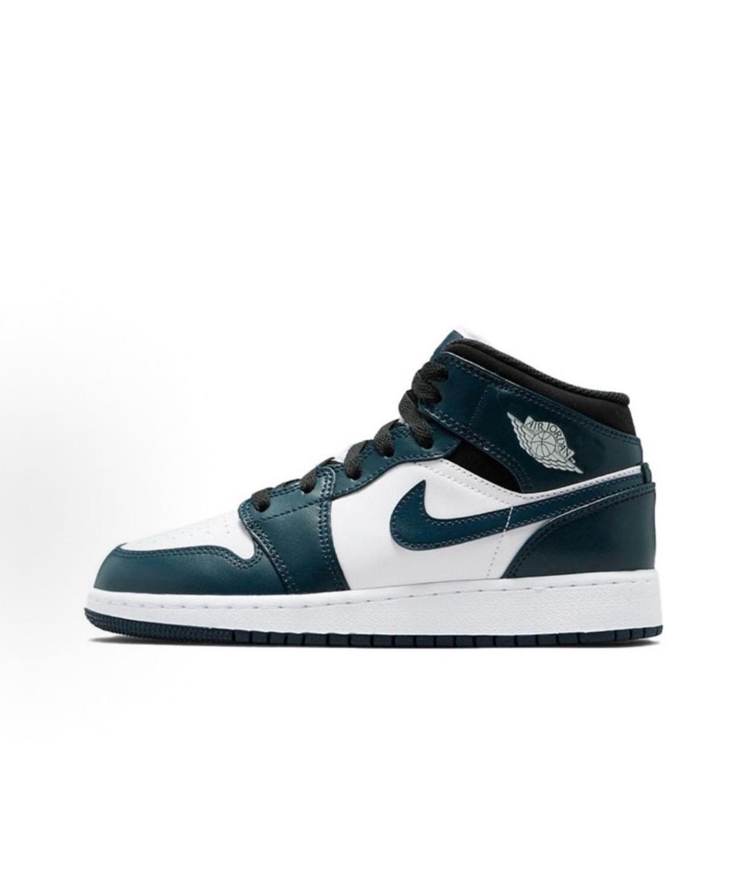 JORDAN Темно-синие кожаные кроссовки, фото 3