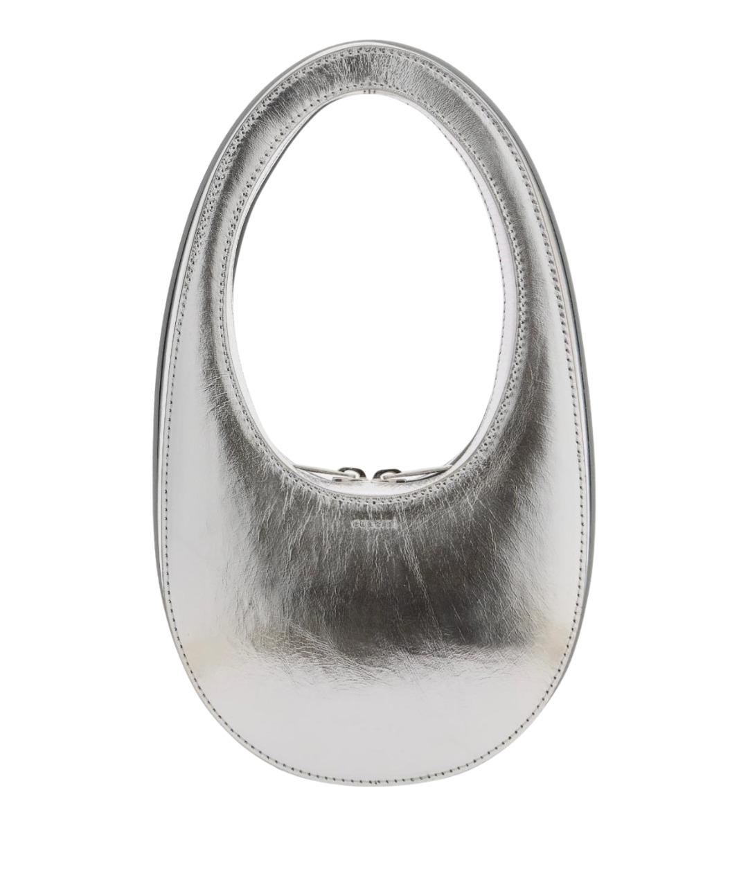 COPERNI Серебряная кожаная сумка с короткими ручками, фото 1