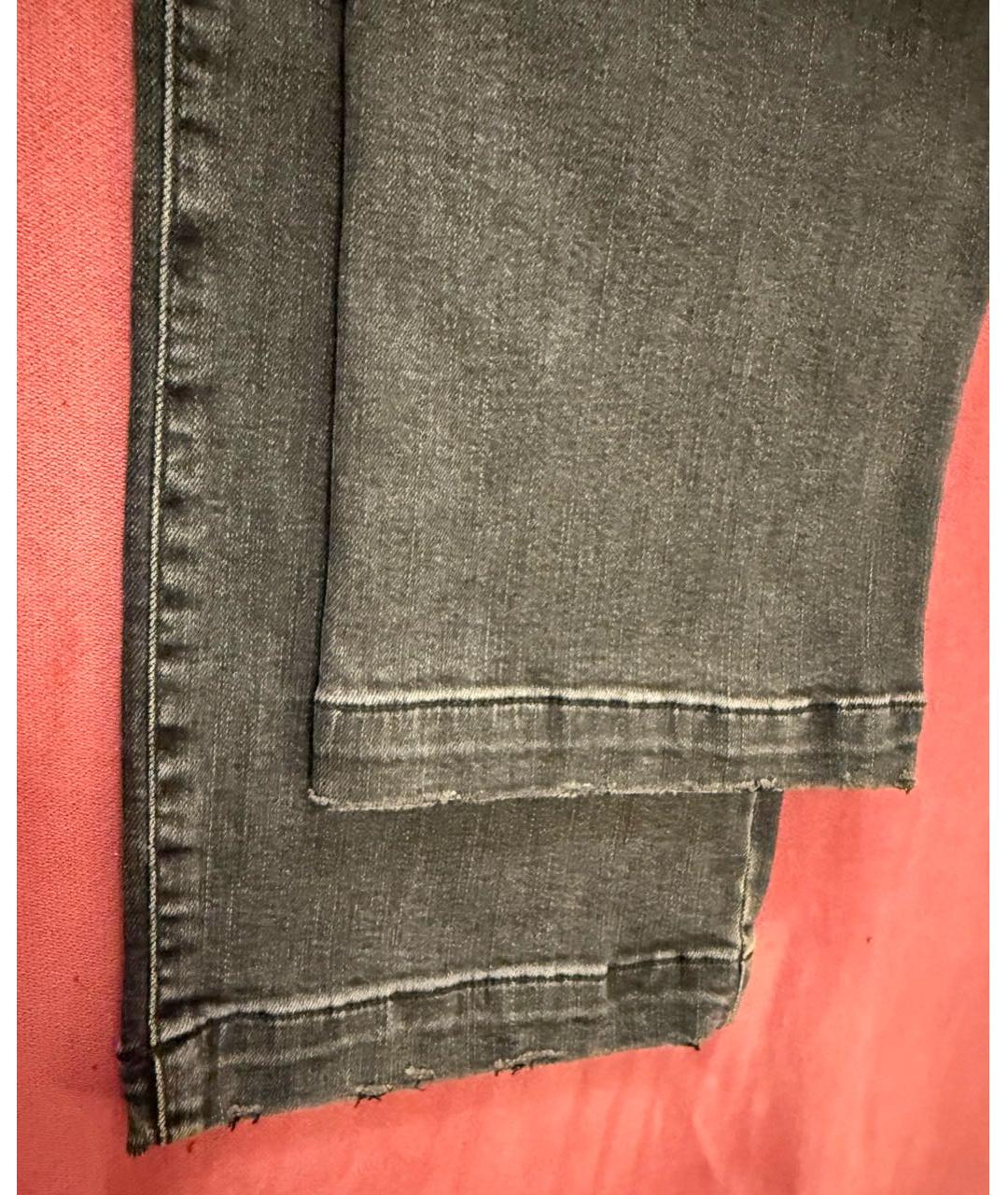 PAIGE Серые хлопковые прямые брюки, фото 5