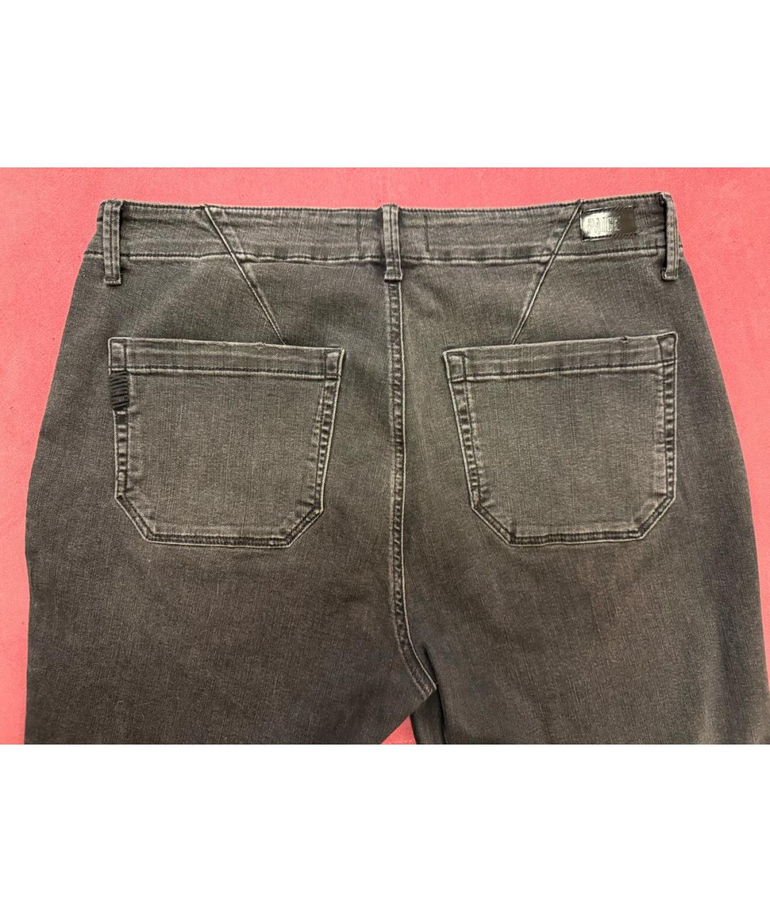 PAIGE Серые хлопковые прямые брюки, фото 8