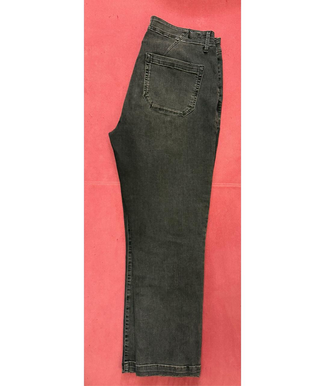 PAIGE Серые хлопковые прямые брюки, фото 2