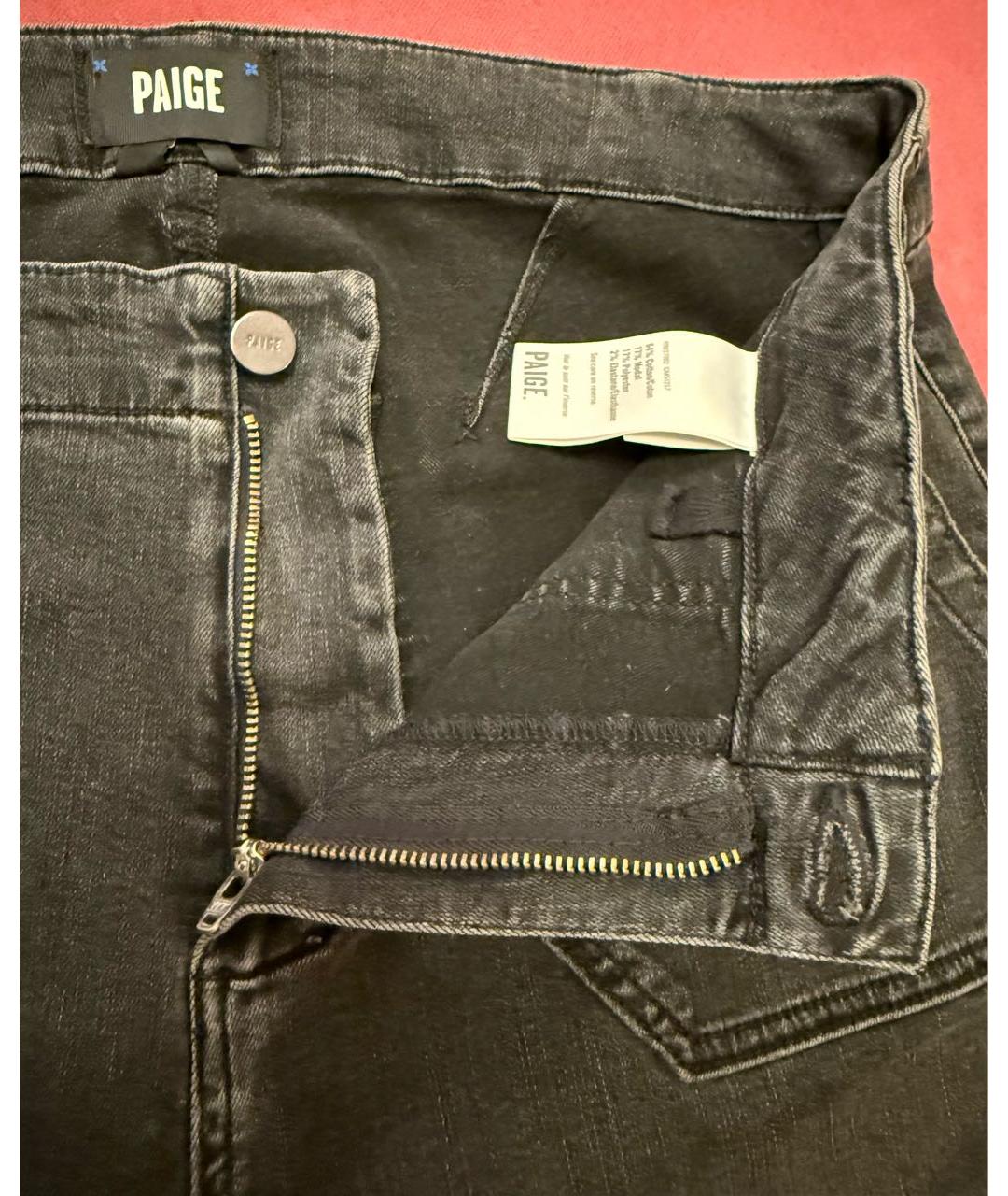 PAIGE Серые хлопковые прямые брюки, фото 7