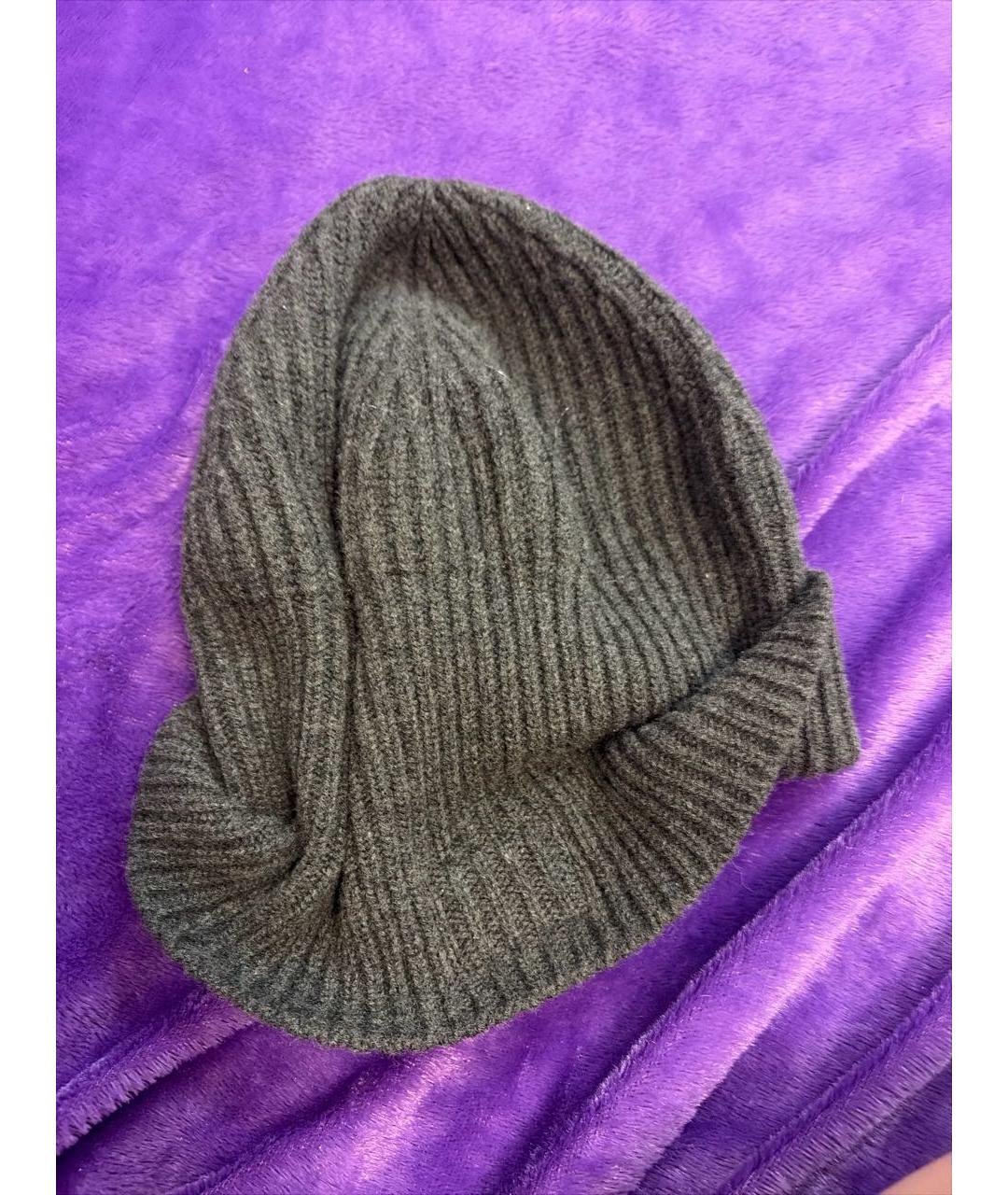 DOLCE&GABBANA Серая кашемировая шапка, фото 5