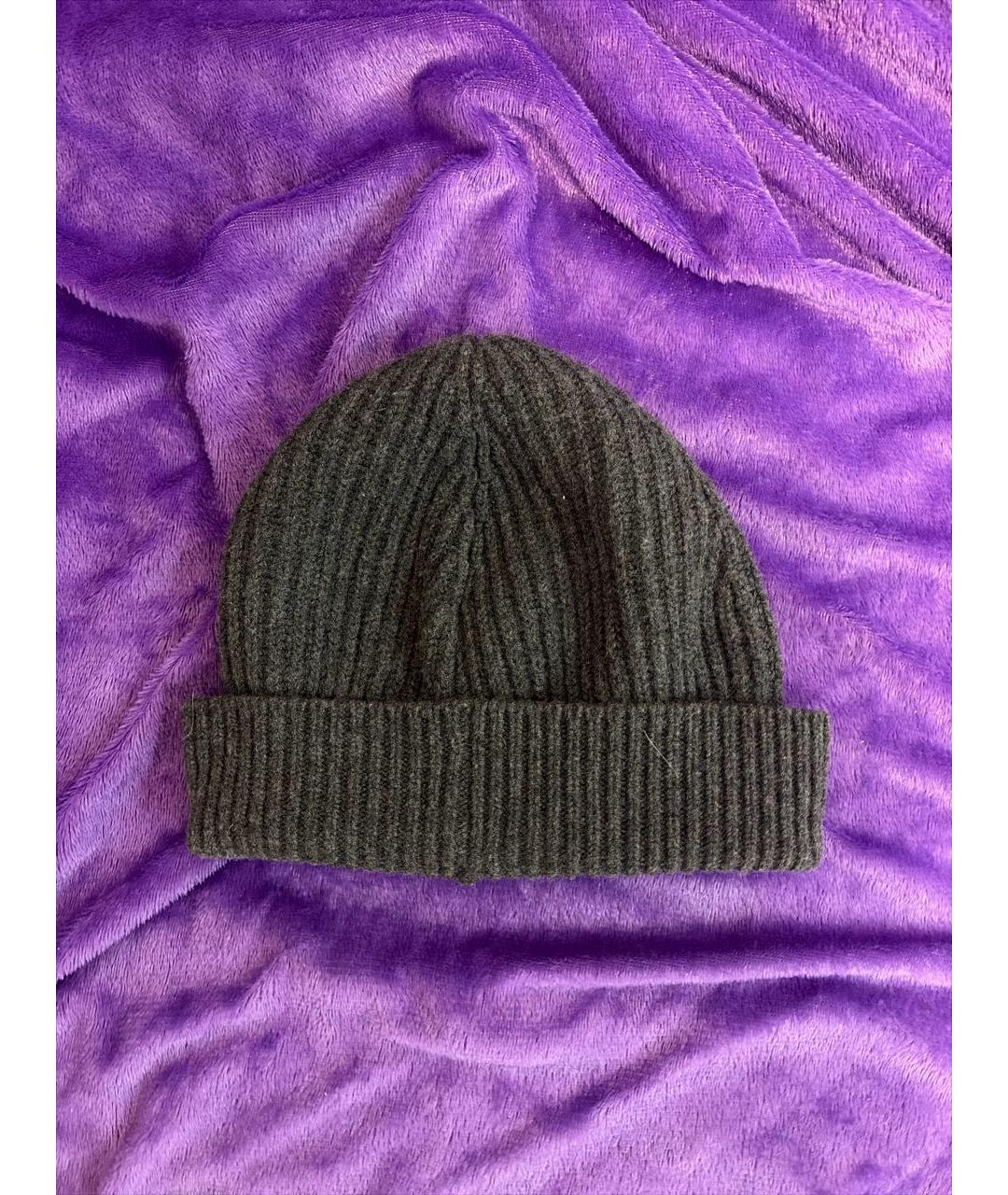 DOLCE&GABBANA Серая кашемировая шапка, фото 2