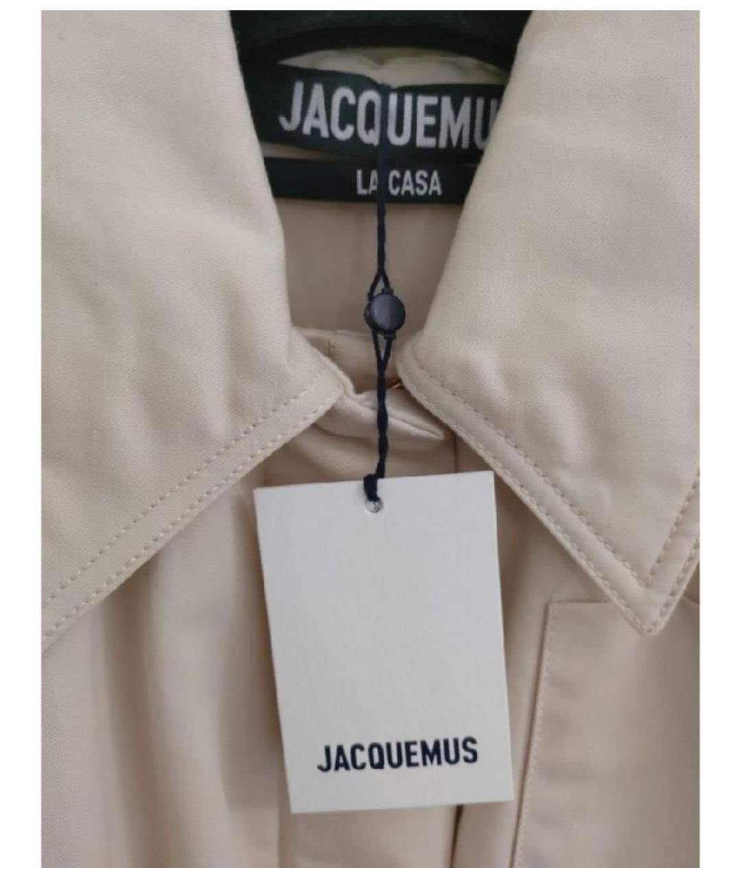 JACQUEMUS Бежевая хлопковая куртка, фото 3