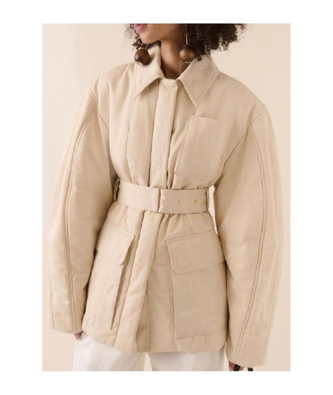 JACQUEMUS Бежевая хлопковая куртка, фото 5