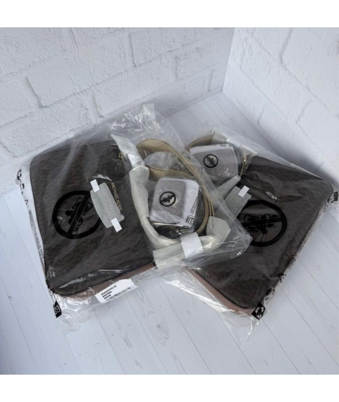 MICHAEL KORS Коричневая сумка через плечо, фото 5