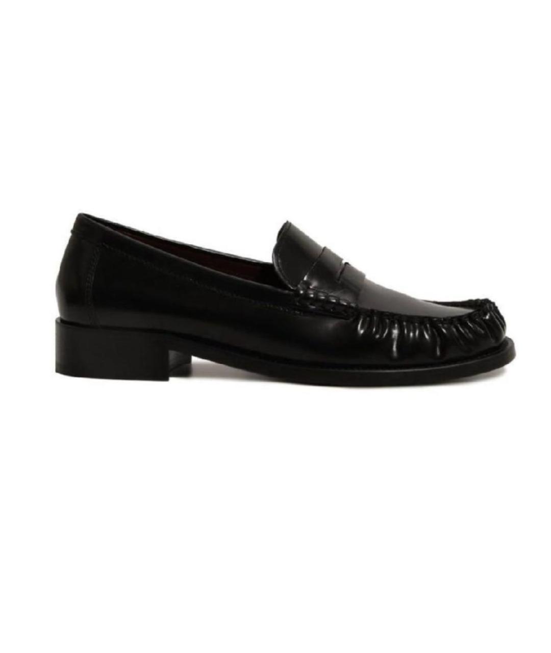 PARIS TEXAS Черные кожаные лоферы, фото 6