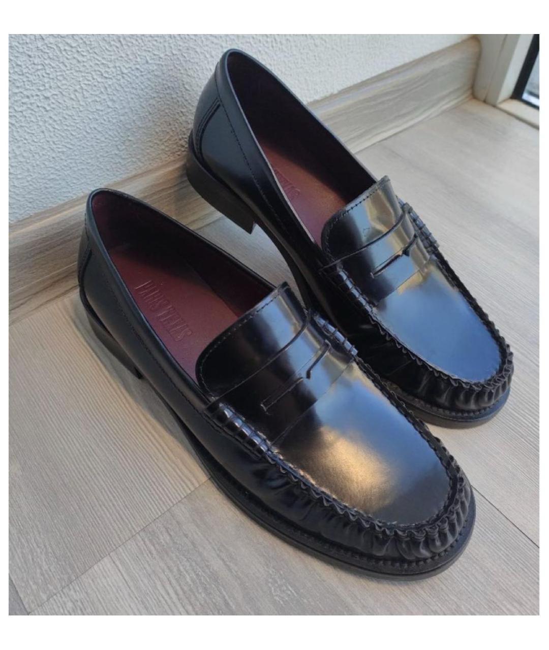 PARIS TEXAS Черные кожаные лоферы, фото 5