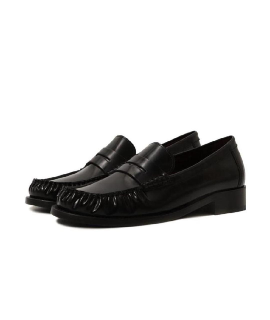 PARIS TEXAS Черные кожаные лоферы, фото 3