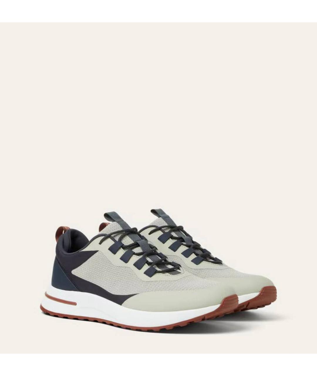 LORO PIANA Мульти текстильные низкие кроссовки / кеды, фото 2