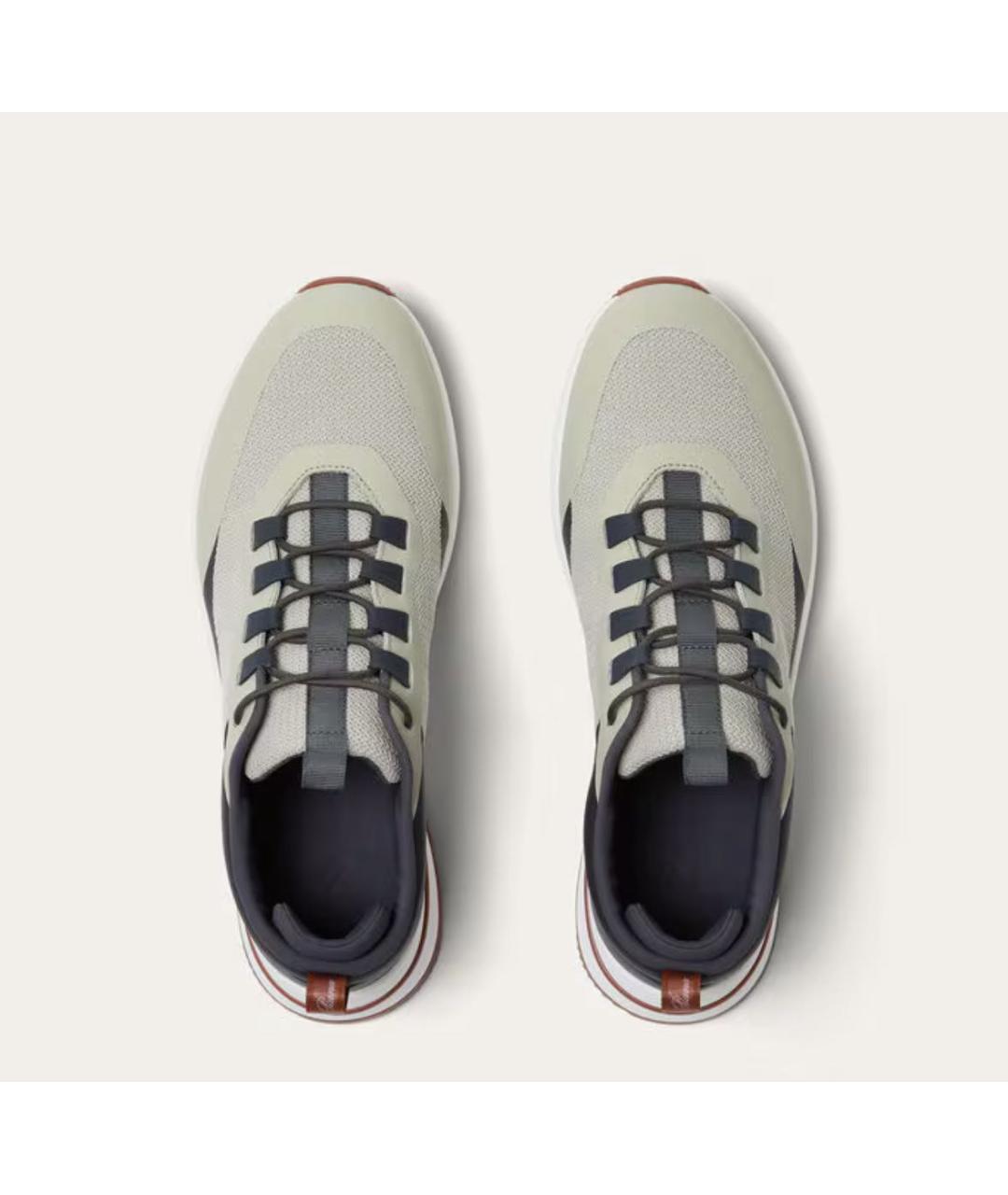 LORO PIANA Мульти текстильные низкие кроссовки / кеды, фото 3