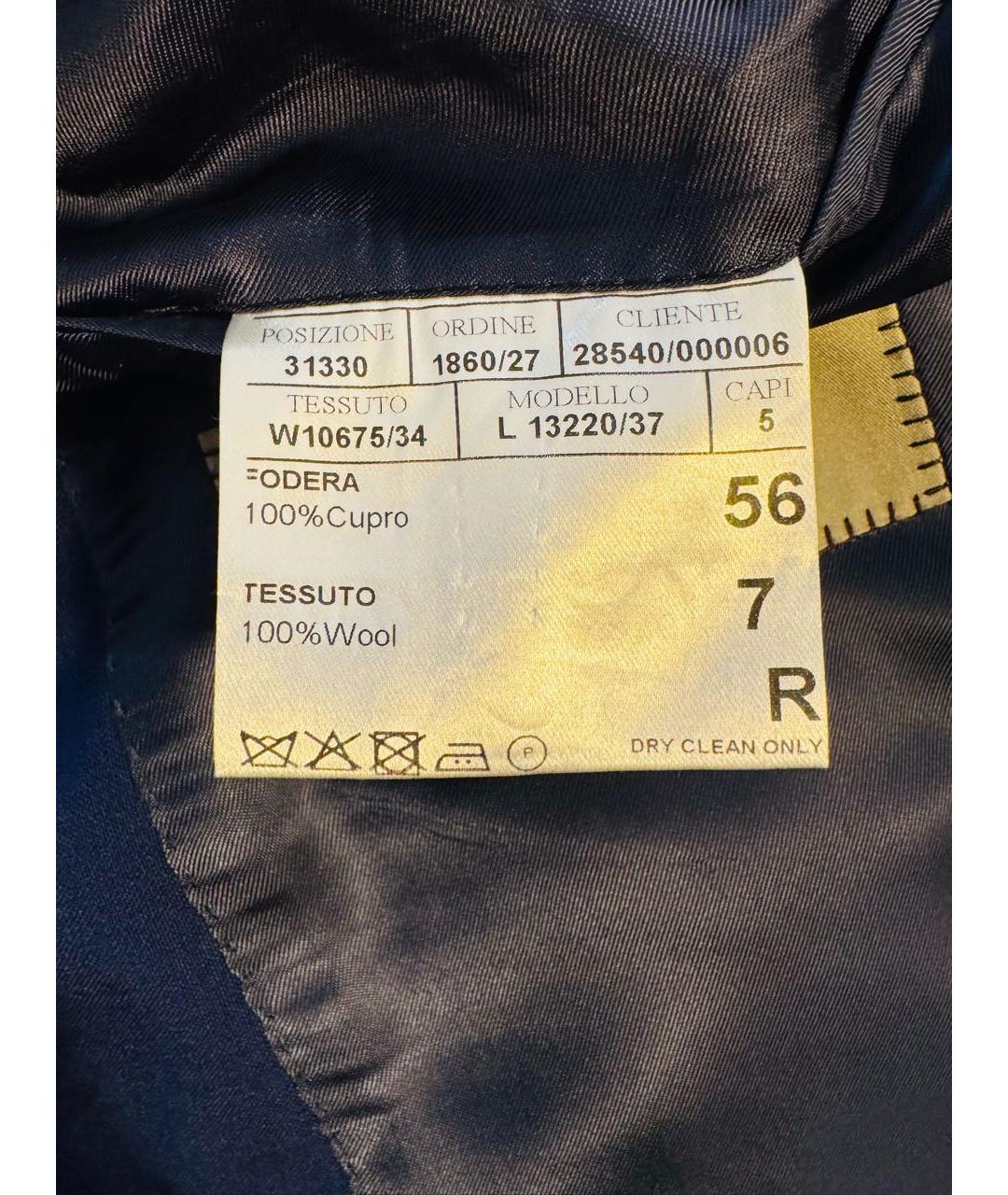 CANALI Синий классический костюм, фото 7