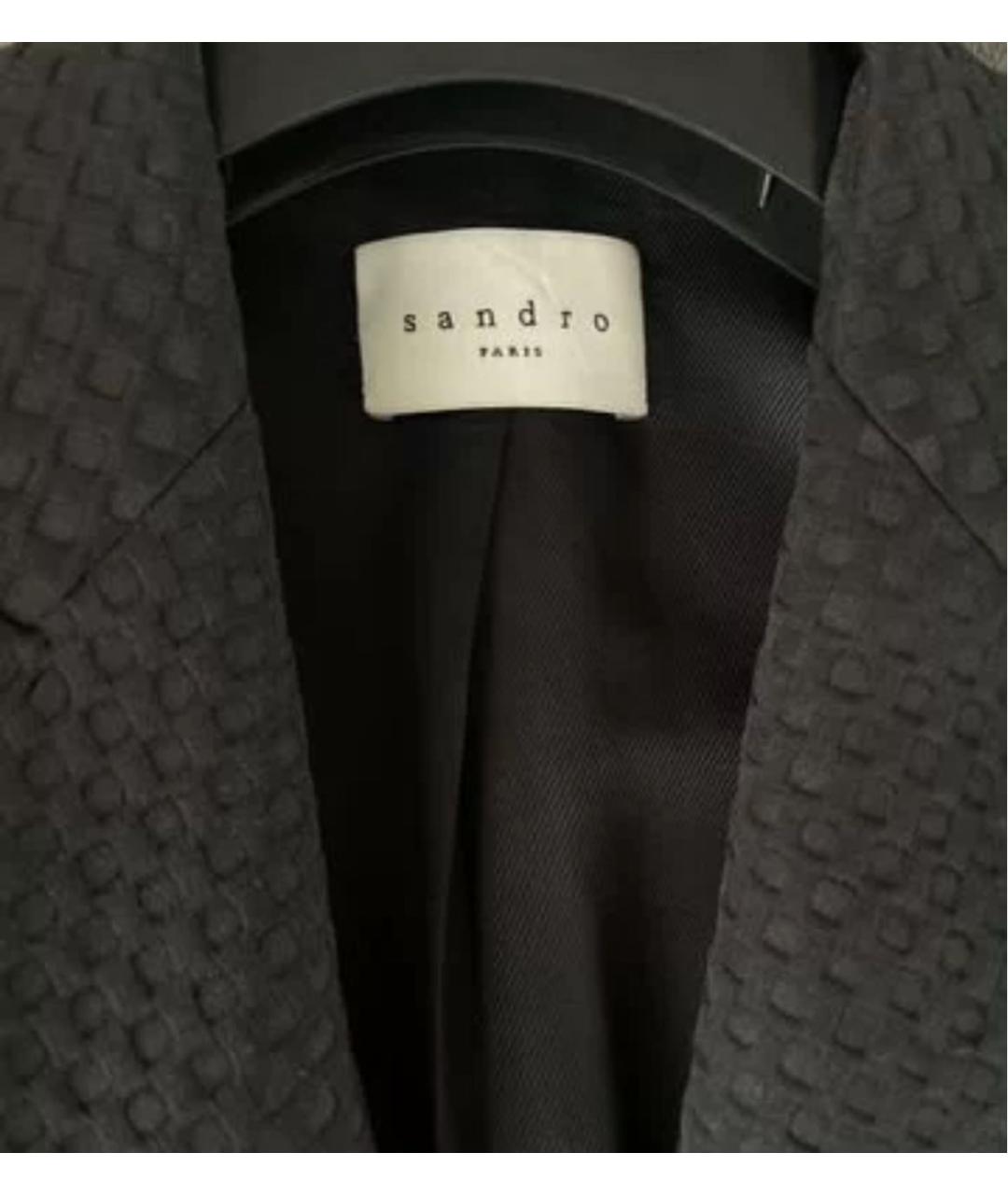 SANDRO Черный жакет/пиджак, фото 3