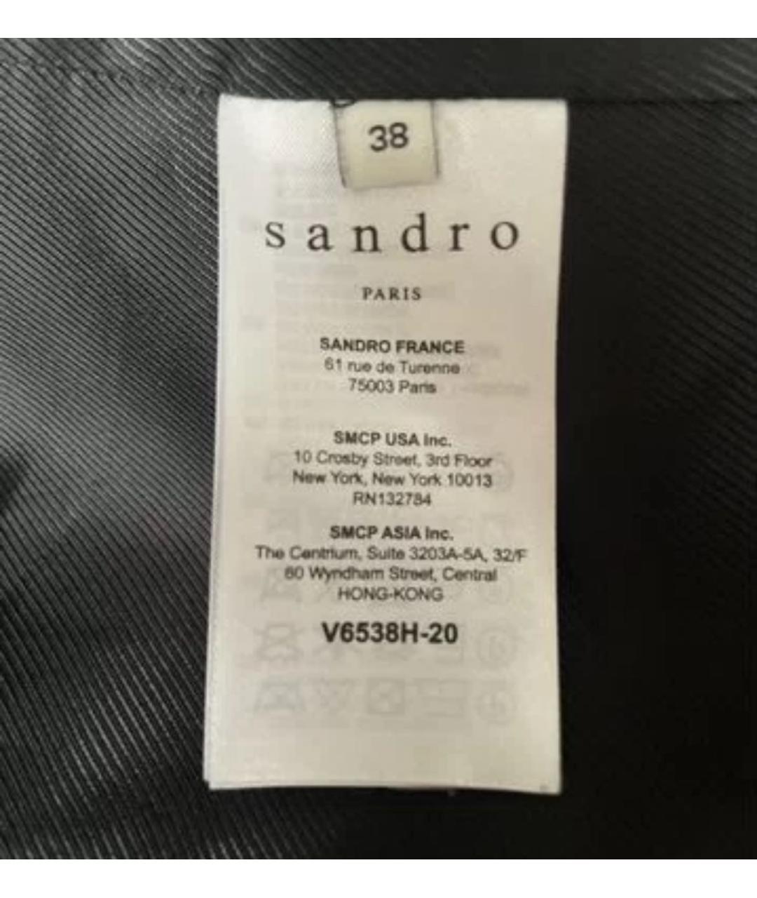 SANDRO Черный жакет/пиджак, фото 4