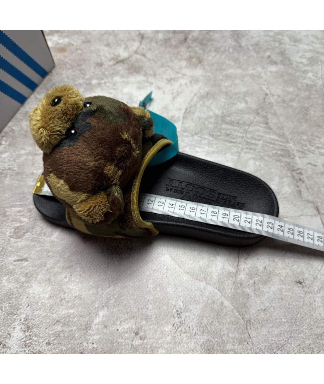 ADIDAS Черные шлепанцы, фото 7