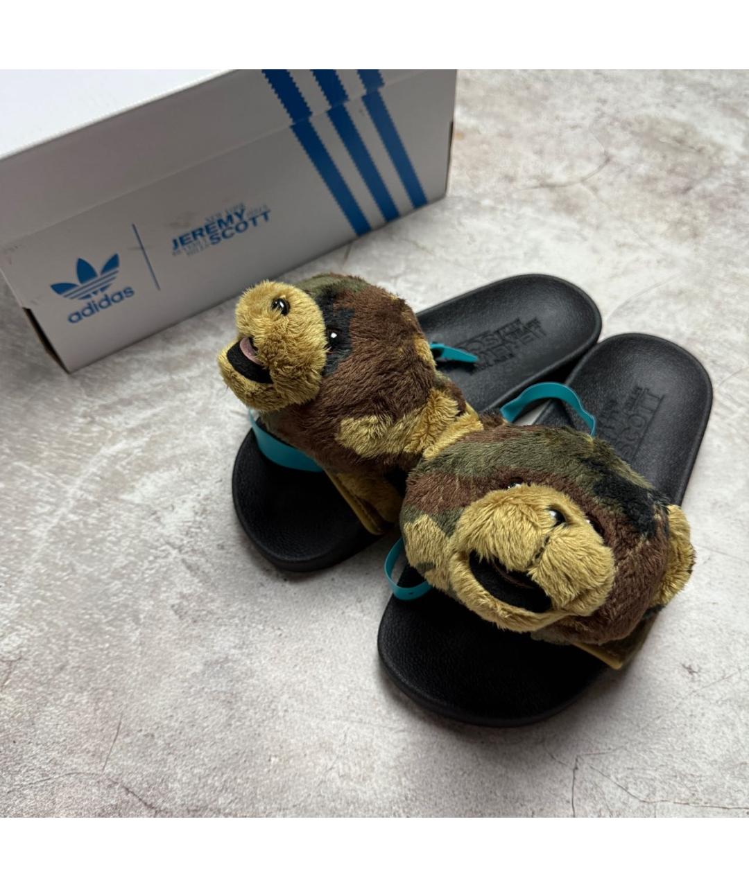 ADIDAS Черные шлепанцы, фото 2