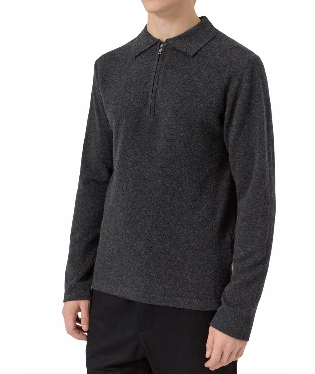 DANIELE ALESSANDRINI Антрацитовый шерстяной джемпер / свитер, фото 4