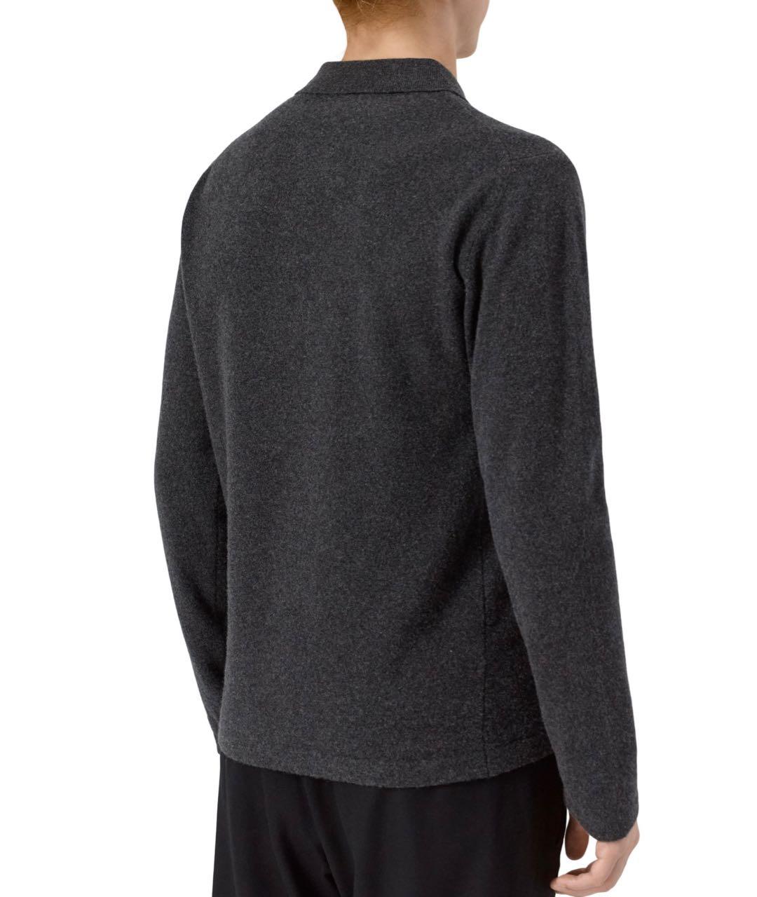 DANIELE ALESSANDRINI Антрацитовый шерстяной джемпер / свитер, фото 3