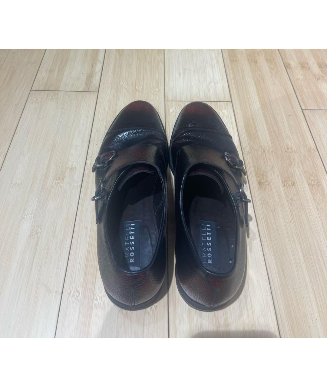 FRATELLI ROSSETTI Бордовые кожаные туфли, фото 3