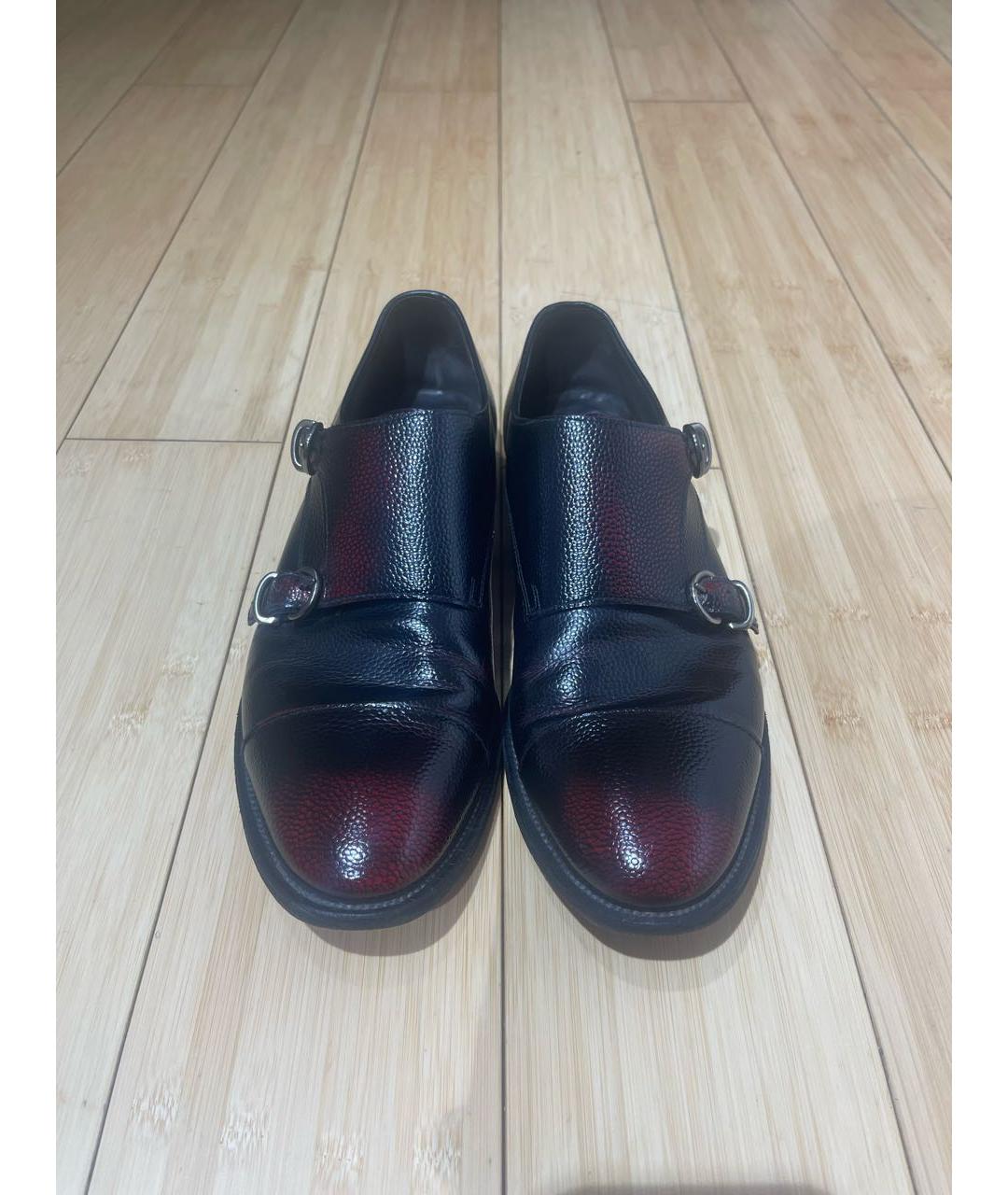 FRATELLI ROSSETTI Бордовые кожаные туфли, фото 2