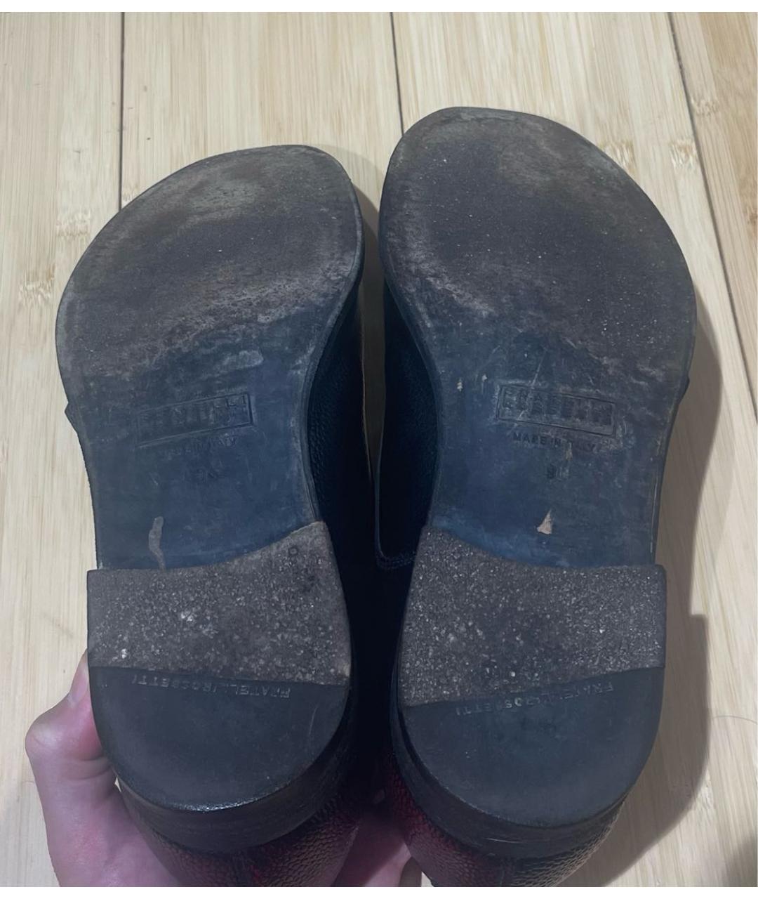 FRATELLI ROSSETTI Бордовые кожаные туфли, фото 5