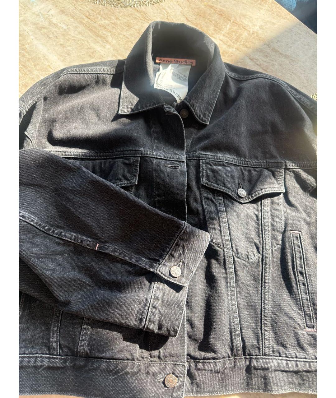 ACNE STUDIOS Черная деним куртка, фото 3