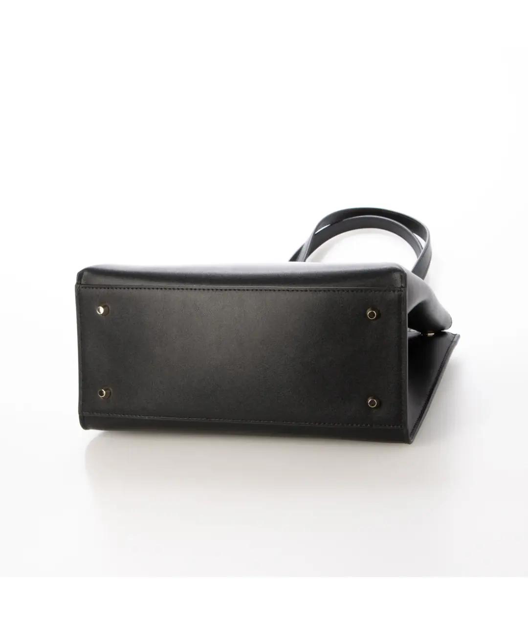 FURLA Черная кожаная сумка тоут, фото 3