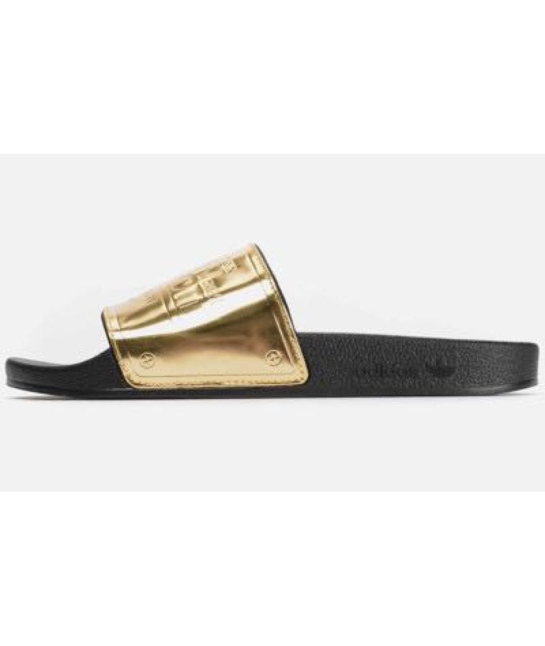 ADIDAS Золотые шлепанцы, фото 7