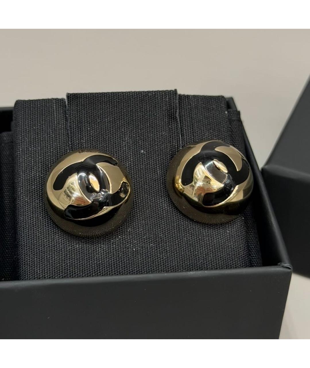 CHANEL Золотые серьги, фото 3