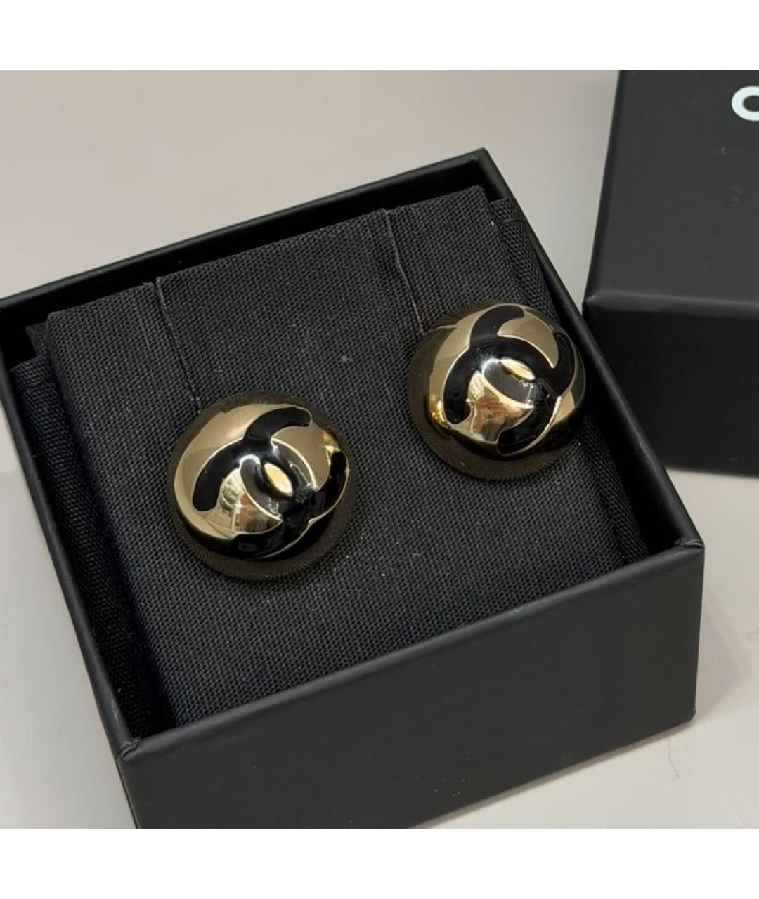 CHANEL Золотые серьги, фото 2