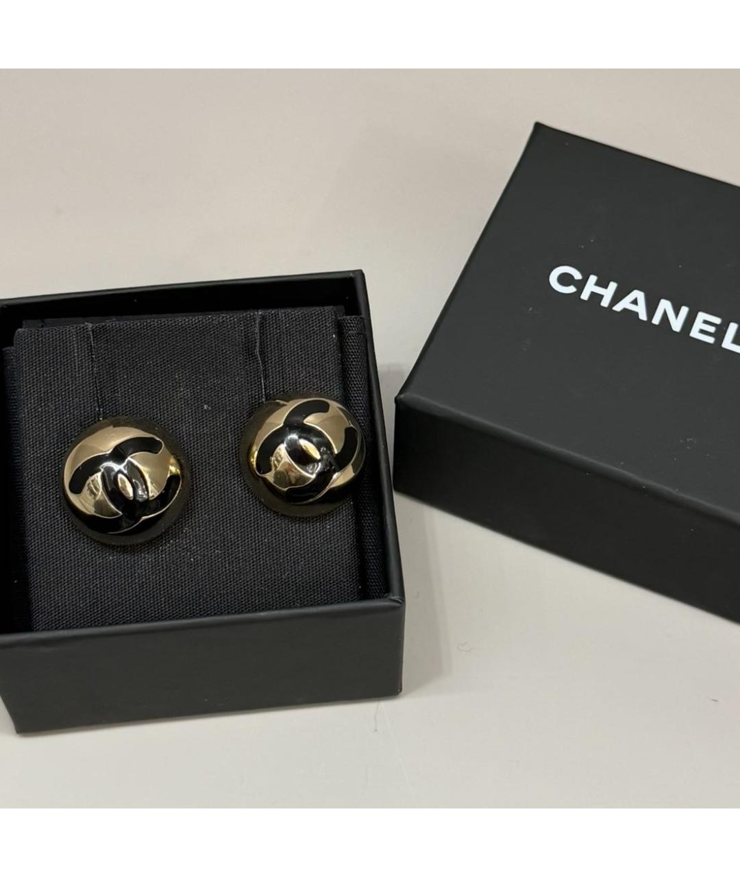 CHANEL Золотые серьги, фото 6
