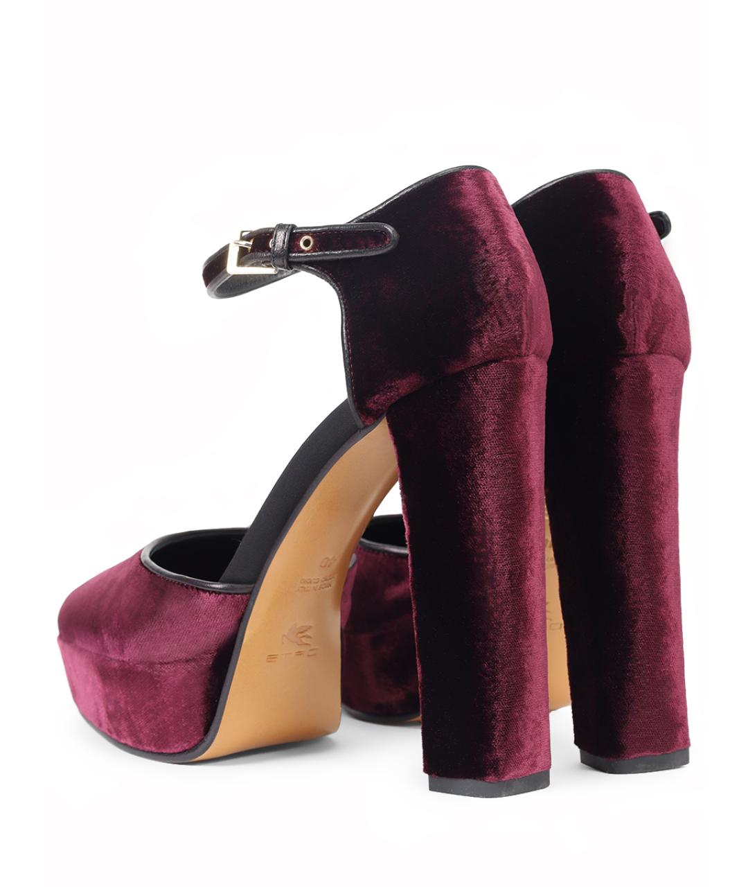 ETRO Бордовые туфли, фото 2