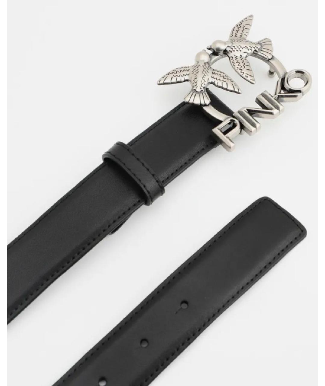 PINKO Черный кожаный ремень, фото 2