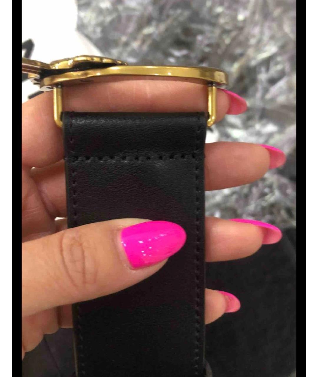 PINKO Черный кожаный ремень, фото 6