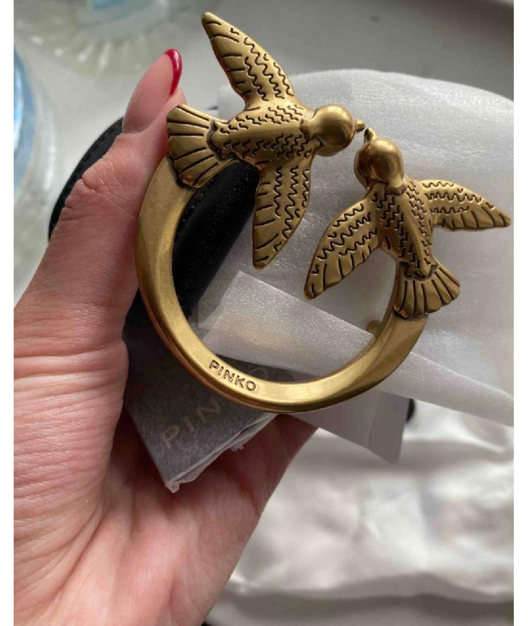 PINKO Черный кожаный ремень, фото 5