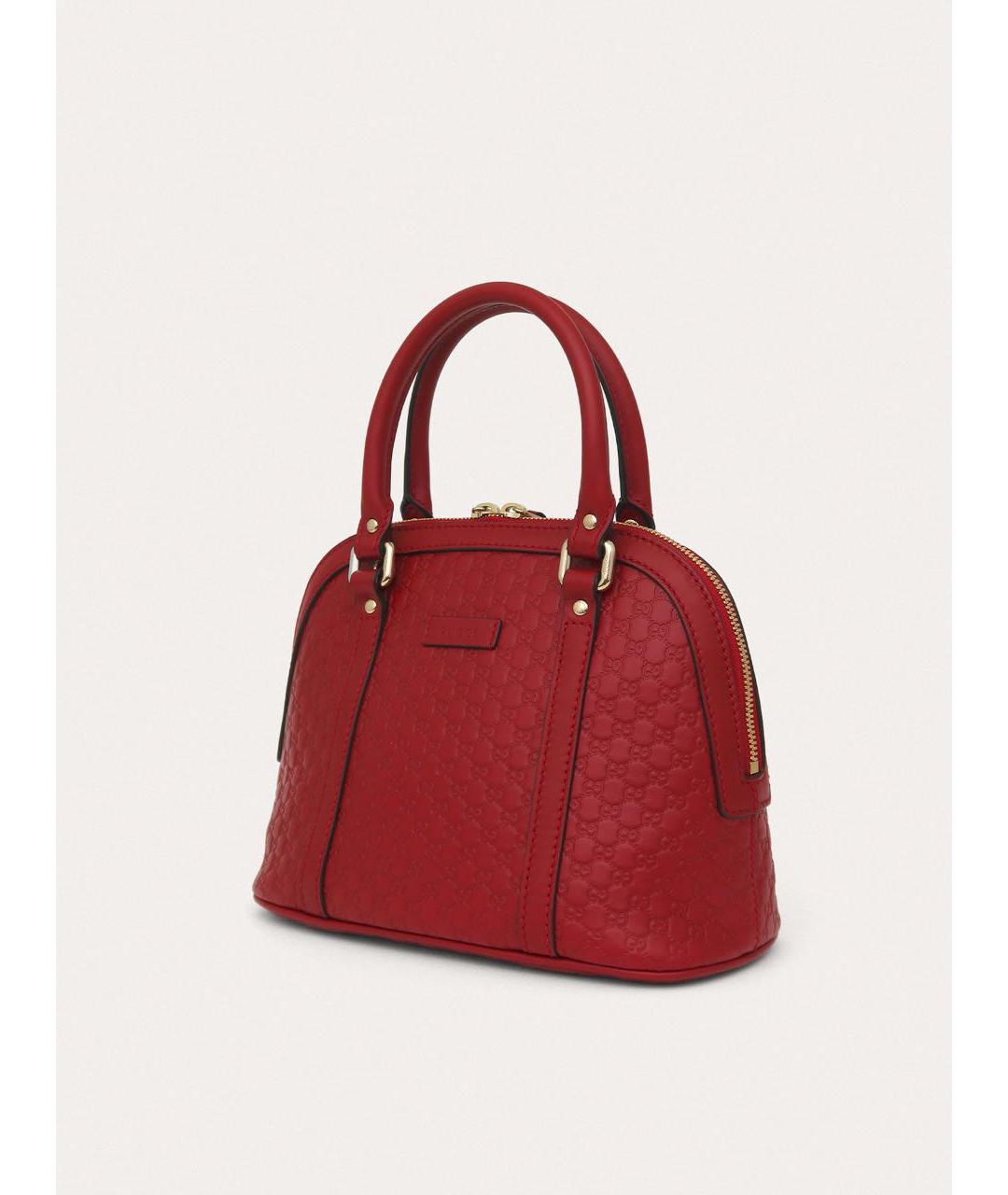 GUCCI Бордовая кожаная сумка через плечо, фото 2