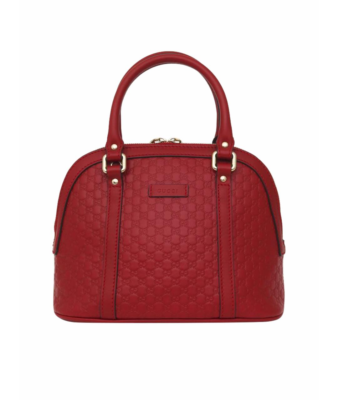 GUCCI Бордовая кожаная сумка через плечо, фото 1