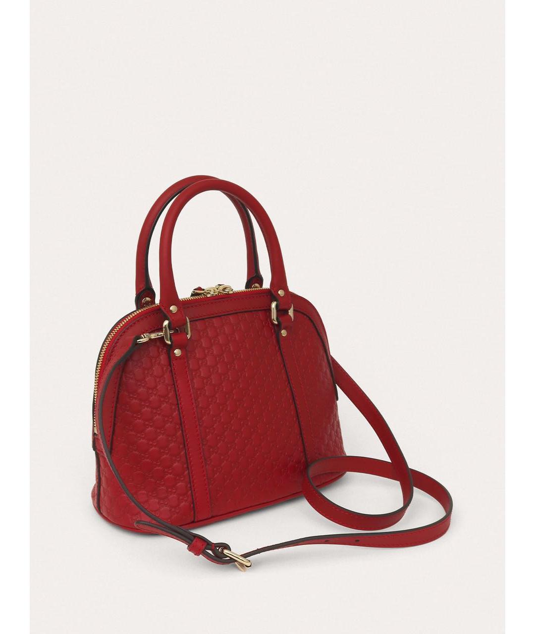 GUCCI Бордовая кожаная сумка через плечо, фото 5