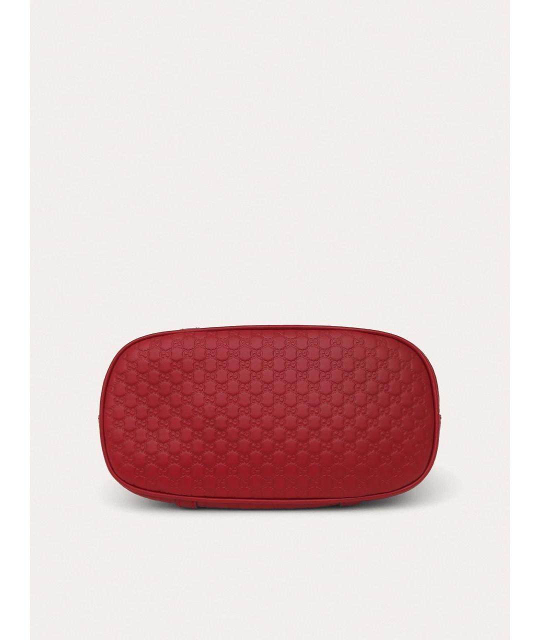 GUCCI Бордовая кожаная сумка через плечо, фото 6