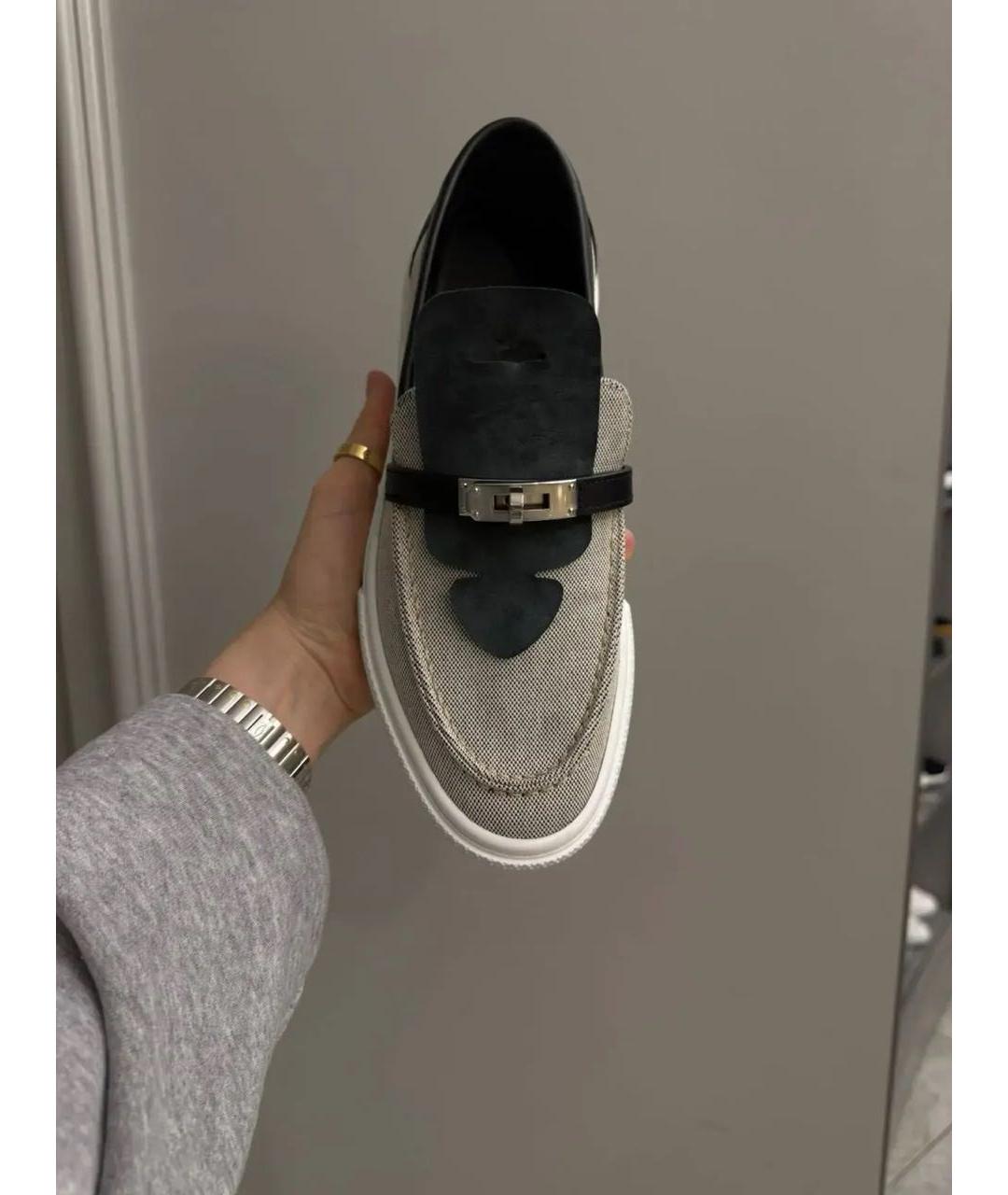 HERMES Мульти кожаные лоферы, фото 3