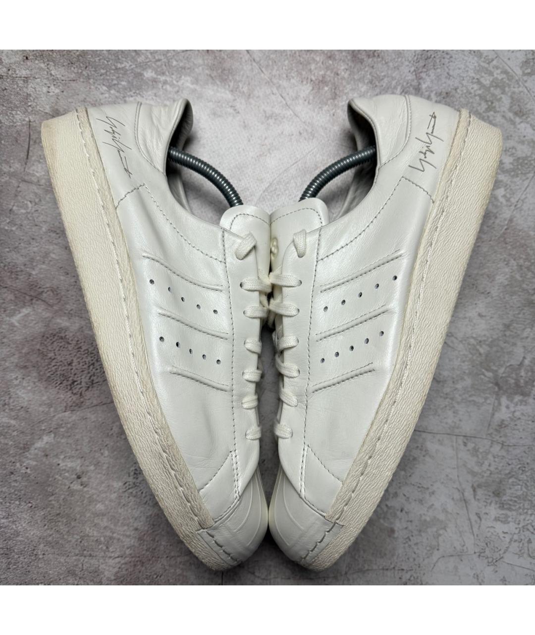 YOHJI YAMAMOTO Белые кожаные низкие кроссовки / кеды, фото 4