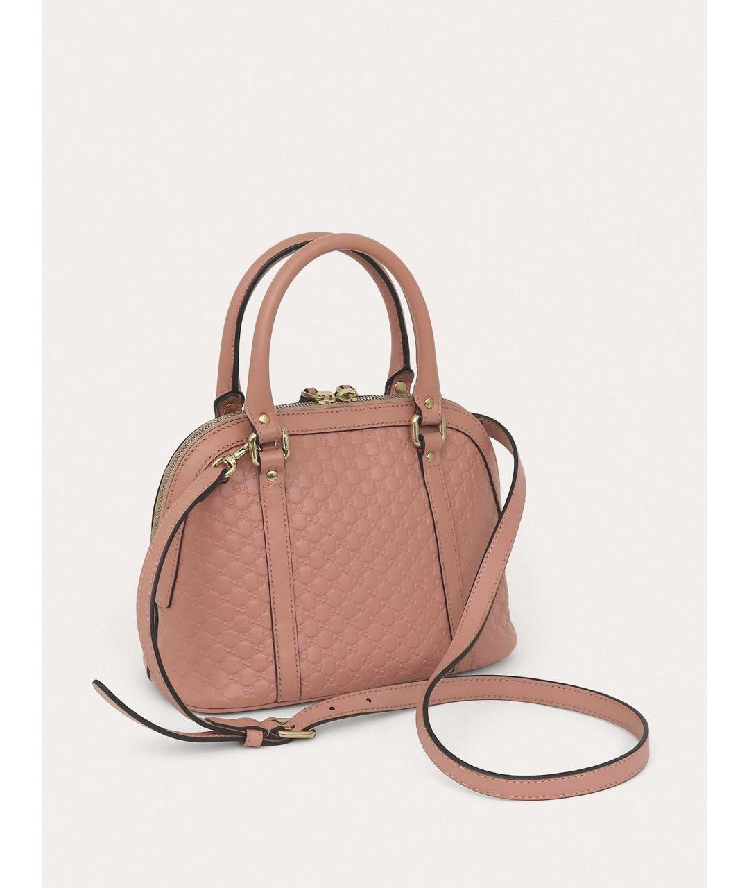 GUCCI Розовая кожаная сумка через плечо, фото 5