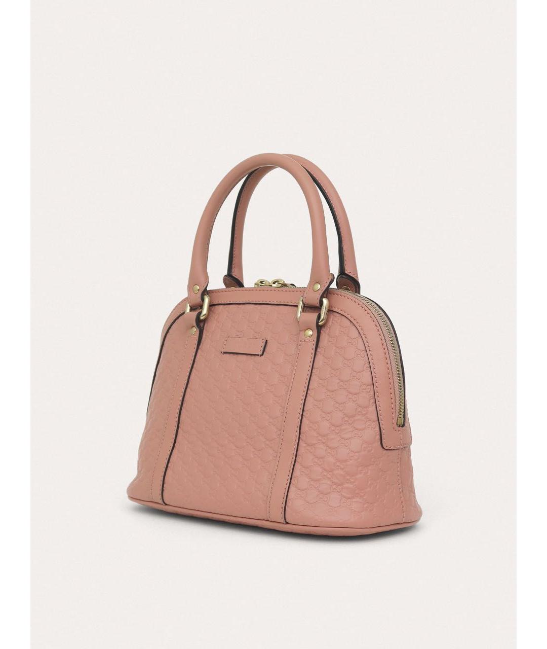 GUCCI Розовая кожаная сумка через плечо, фото 2