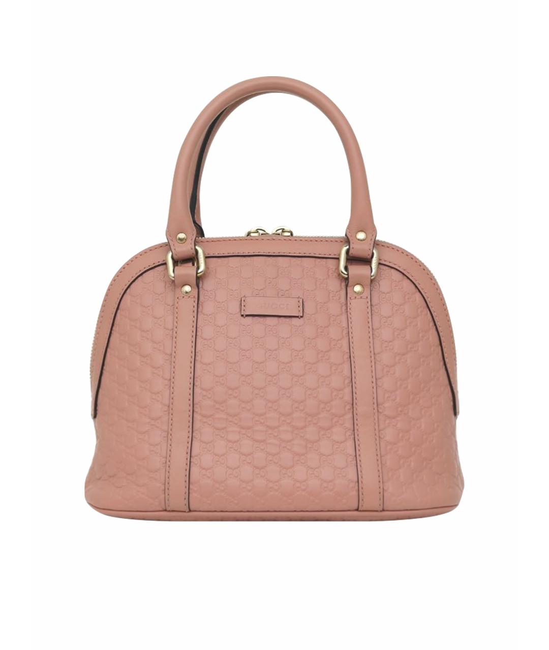 GUCCI Розовая кожаная сумка через плечо, фото 1