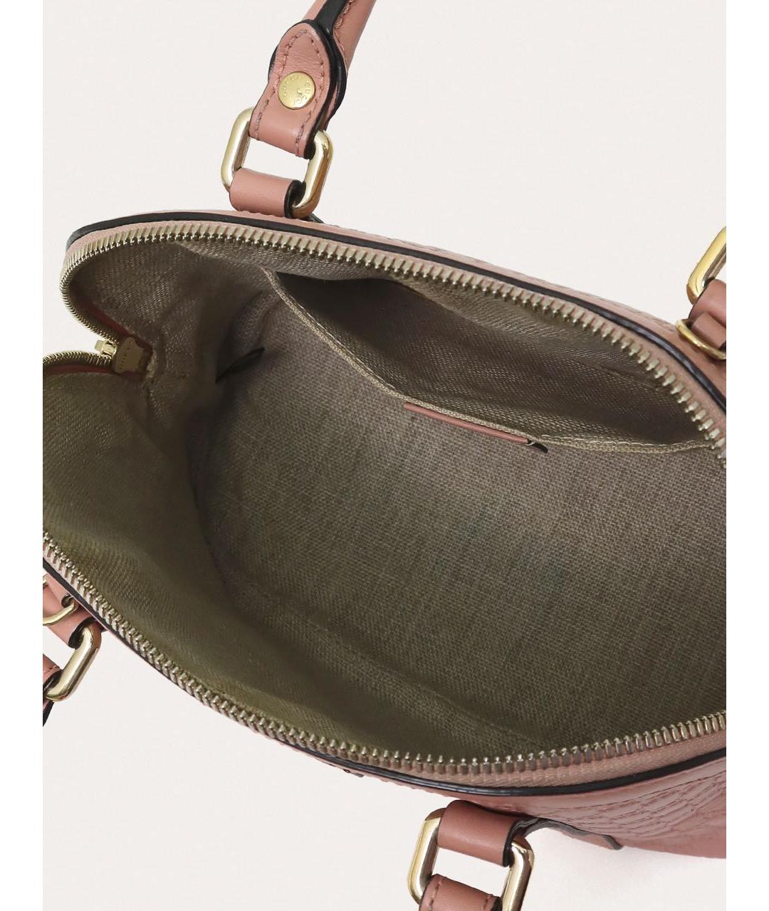 GUCCI Розовая кожаная сумка через плечо, фото 4