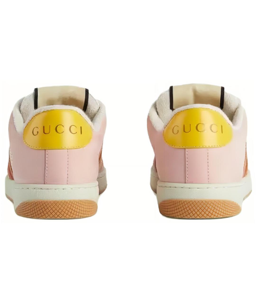 GUCCI Кожаные кроссовки, фото 4