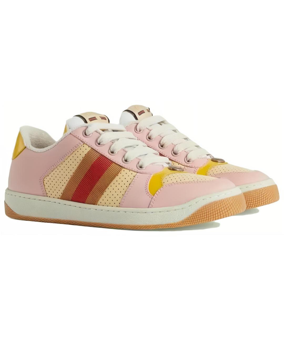 GUCCI Кожаные кроссовки, фото 2