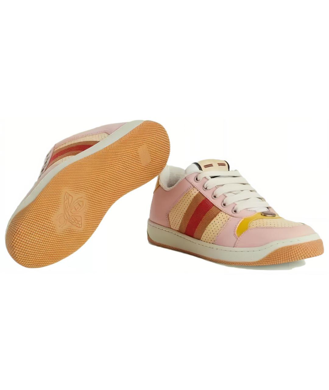 GUCCI Кожаные кроссовки, фото 5